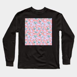 Peonies print Long Sleeve T-Shirt